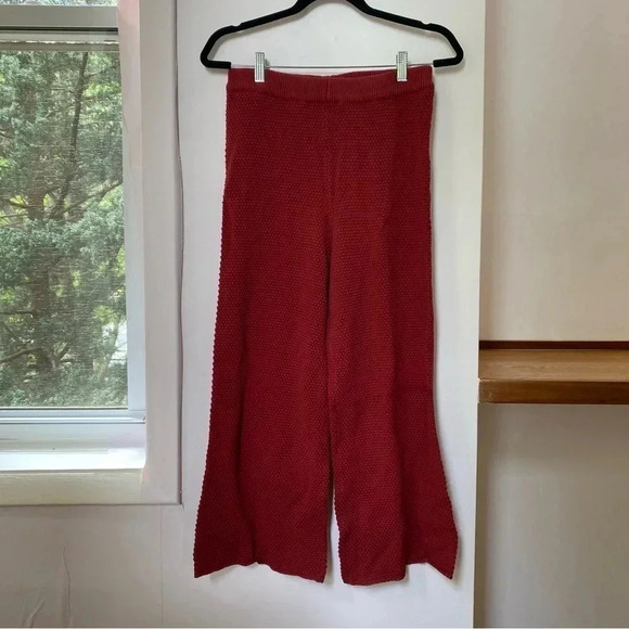NWT Free People Hailee Sweater Set Two Piece Matching Pants in Red FP Beach - Picture 9 of 12